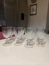 8 verres à pied cristal d
