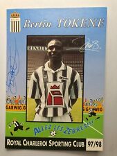 Autograph BERTIN TOKENE-RCSC Charleroi 97/98-Cameroon/Belgium-Ex-Grenoble-AK