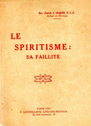 Spiritisme faillite - le, spiritisme: