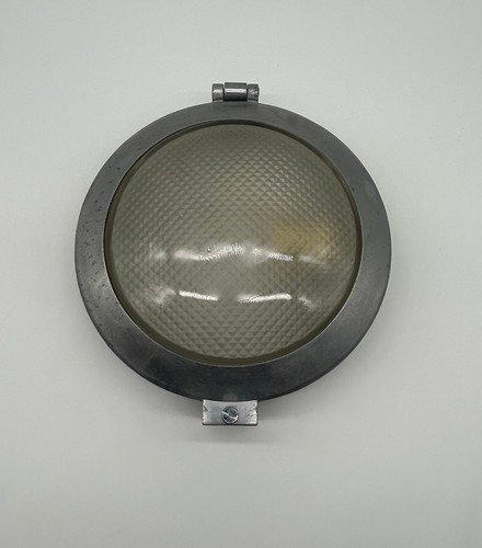 Lampe hublot vintage chrome - lampe,