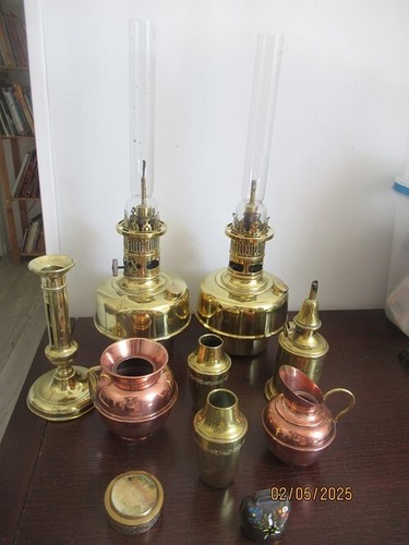 Lot lampes anciennes - de, à