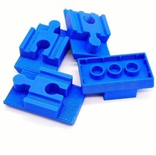 Bleu Duplo Brique Adaptateur (4 Paquet) pour Brio Bigjigs Ikea Bois Jouet Trains