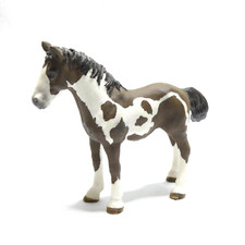 SCHLEICH CHEVAL BI COLOR JOUET ENFANT VINTAGE ANIMAUX FERME 10 CM OCCASION BE