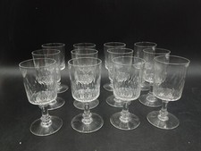 12 glasses red wine crystal cut Baccarat model Richelieu Champigny H 12.2cm