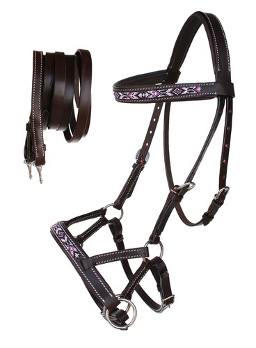 Horse western padded leather - horse,