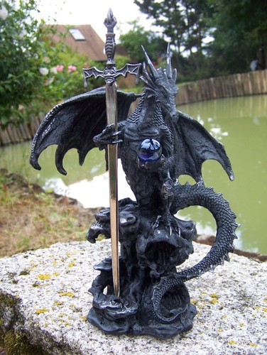 87009 figurine dragon noir - 87009,