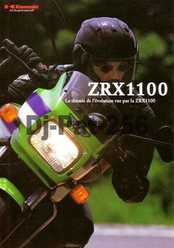 Brochure moto kawasaki zrx - moto, :