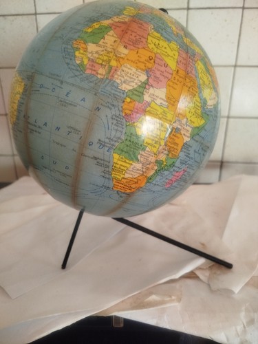 Globe terrestre vintage girard - globe,
