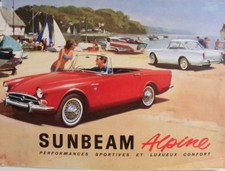 Brochure SUNBEAM ALPINE en