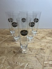 Lot Of 6 Belgian Beer Glasses Loburg 33cl