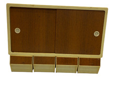 ANCIEN MEUBLE DE CUISINE PVC A ÉPICE 4 TIROIR PORTE COULISSANT PHARMACIE ARMOIRE