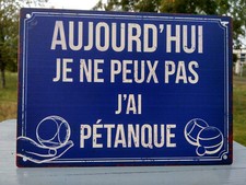 Plaque metal Aujourd'hui je