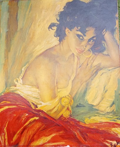 Peinture huile sur toile - toile, la