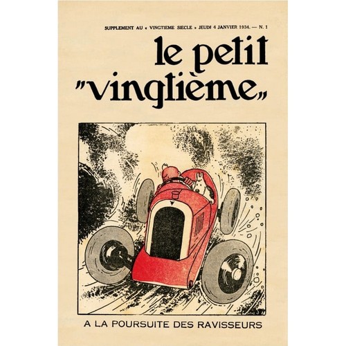 Poster couverture tintin - de, le