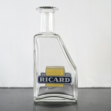 Carafe pichet RICARD logo rayé jaune bistrot 1995 publicitaire vintage