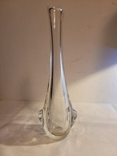 Vase en cristal de Sèvres France 1960-1969 Soliflore