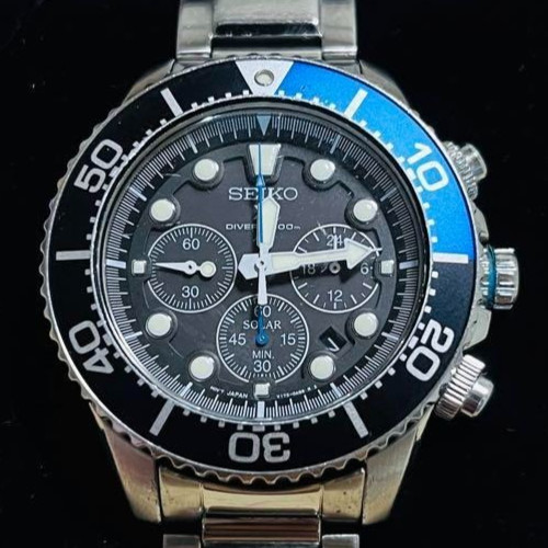 Montre chronographe solaire