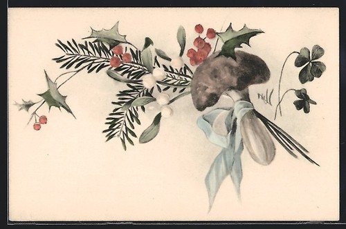 Carte postale champignon avec - postale,