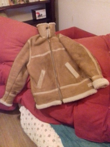 Blouson daim fourré mouton - en,