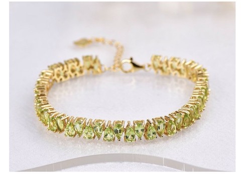 Bracelet peridot certifed - bracelet, en