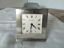 ANTIQUE ART DECO CHROME LOOPING CLOCK ALARM CLOCK