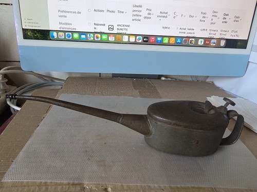 Ancienne burette huile - ancienne,