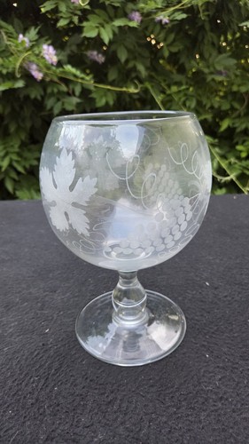 Grand verre ballon gravé