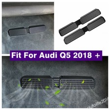 Seat Bottom AC Air Duct Vent Anti-blocking Cover Kit For Audi Q5 2018-2023 Black
