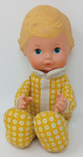 Vintage Fisher Price 1975 Honey Baby Doll Lap Sitter #208 / Nostalgic Retro Boy