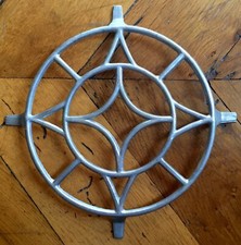 Dessous de plat en aluminium motif étoile années 50-60 vintage France