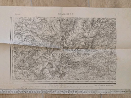 Carte ancienne militaire 017 - ancienne,