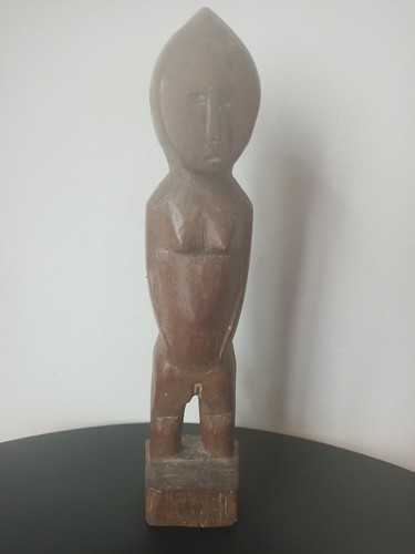 Sculpture bois baoulé art 1er - bois,