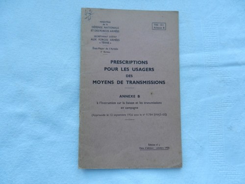 Notice militaire transmissions - notice,