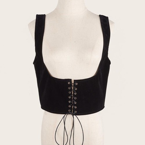 Femme velours large corset - femme,