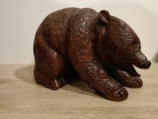 Sculpture Ours en Bois Forêt