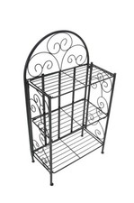 Etagère pliable Rosa Armoire solide en Fer Forgé avec 3 Surfaces de rangement