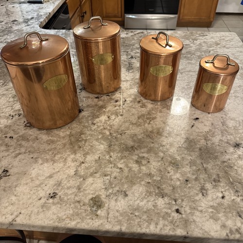 Cuisine copper canister - cuisine,
