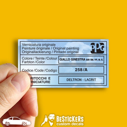 Autocollant étiquette