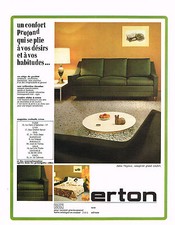 ADVERTISING ADVERTISING 094 1966 ERTON armchairs sofa bed VIRGINIA