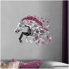 Autocollant mural polygone