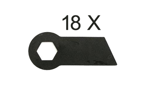 Jeu couteaux de rechange - 18,