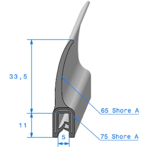 Joint coffre sur armature - sur,