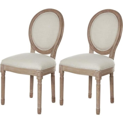 Lot chaises médaillon - de, 2