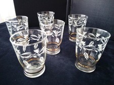 6 Verres gobelet Vintage