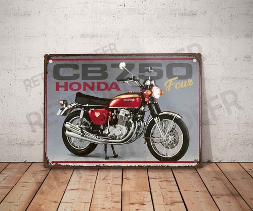 Plaque métal vintage - , honda