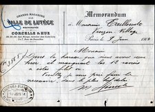 PARIS (V°) GRAND MAGASIN / MODE "A LA VILLE DE LUTECE / CORCELLE & HUE" en 1914