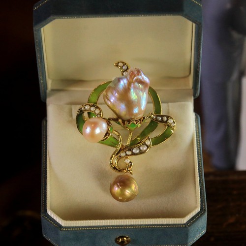 Broche pendentif art nouveau - broche,