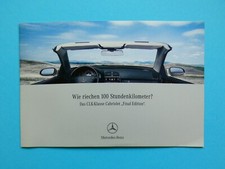 Brochure / Catalogue - Mercedes CLK Cabriolet / Convertible - Final Edition - 04/02