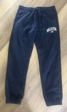 Hollister Men's Fleece Logo Graphic Jogger Sweat Pants Navy Blue Sz. S