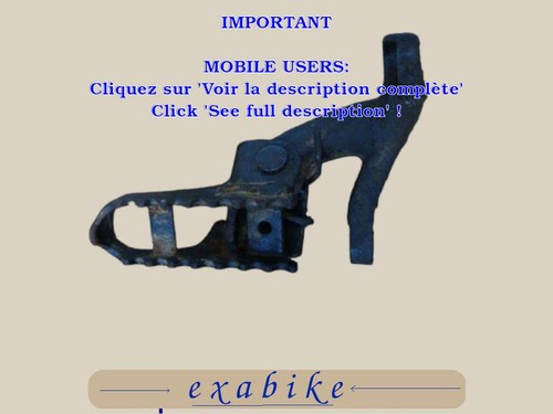Repose pied gauche pour - pour, honda